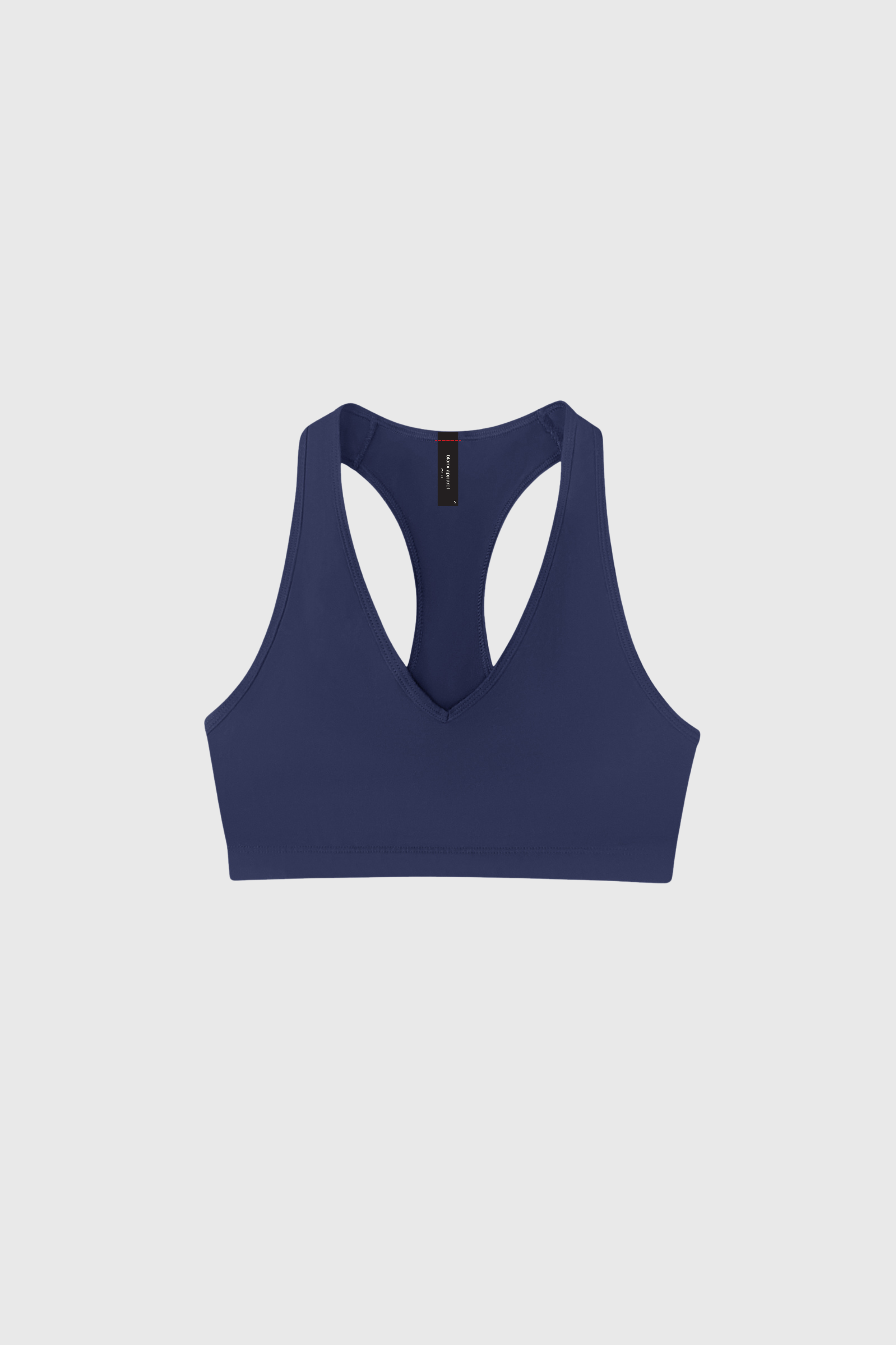 V Neck Sports Bra - Navy