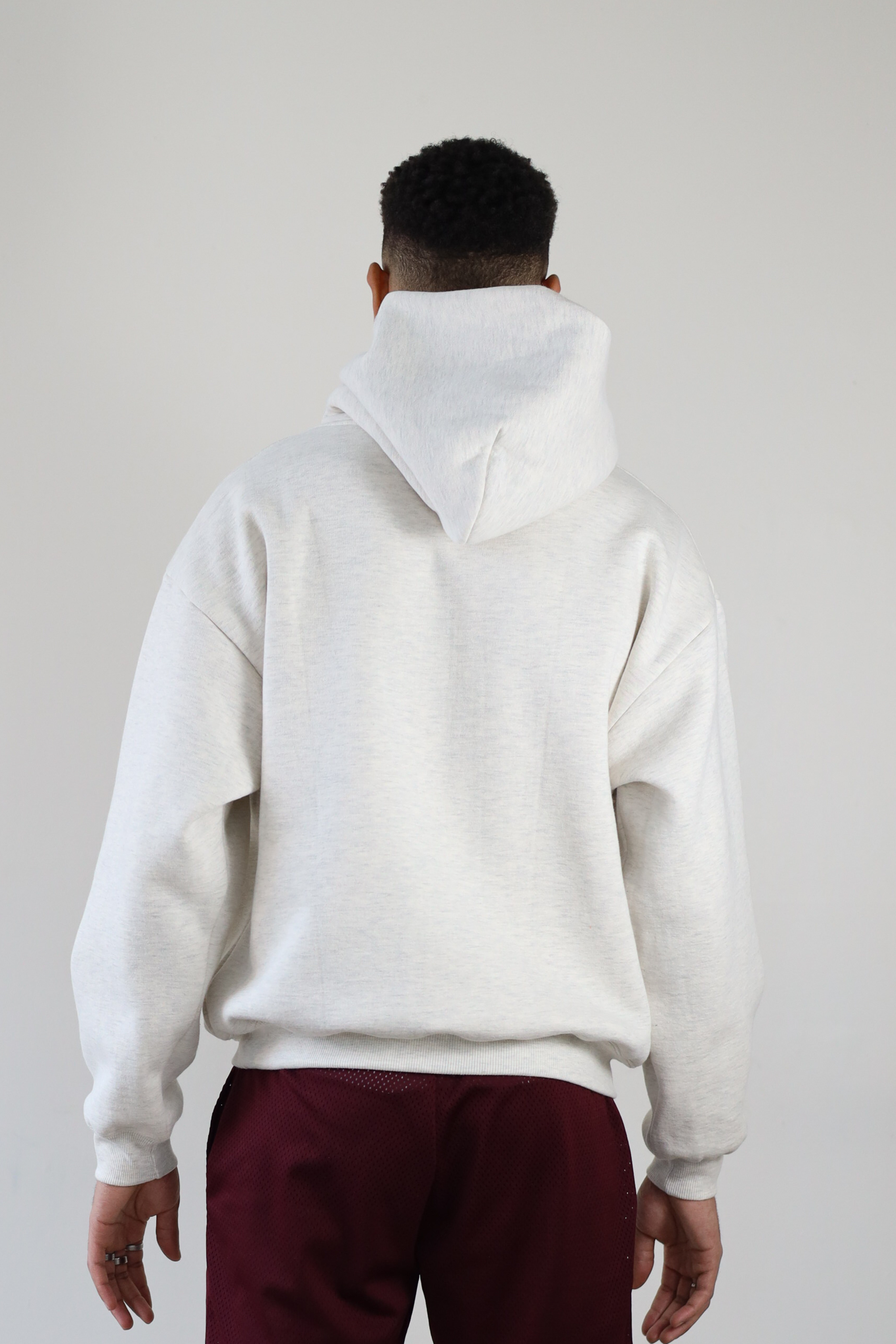Unisex Hoodie- Heather Ecru