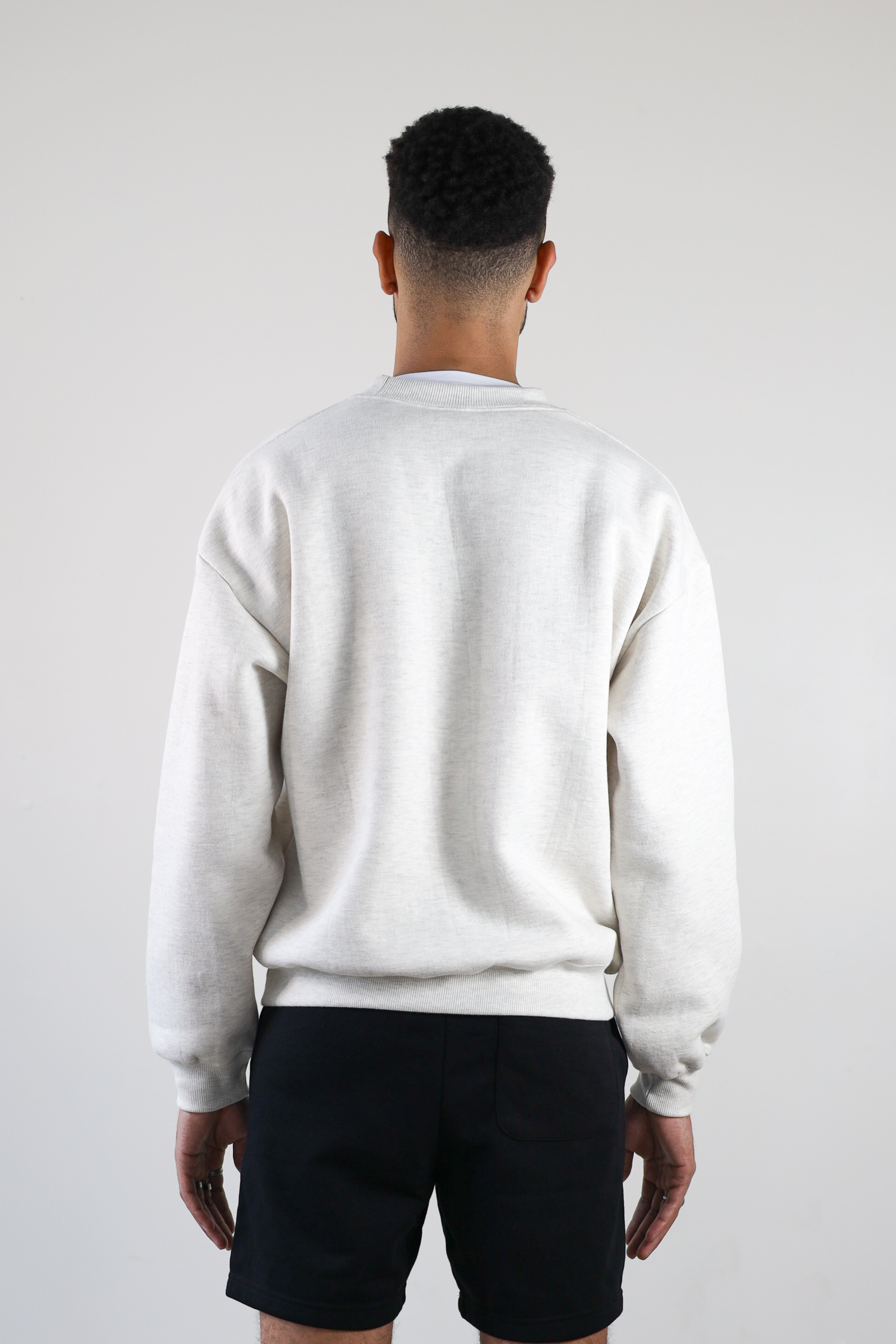 Crewneck- Heather Ecru