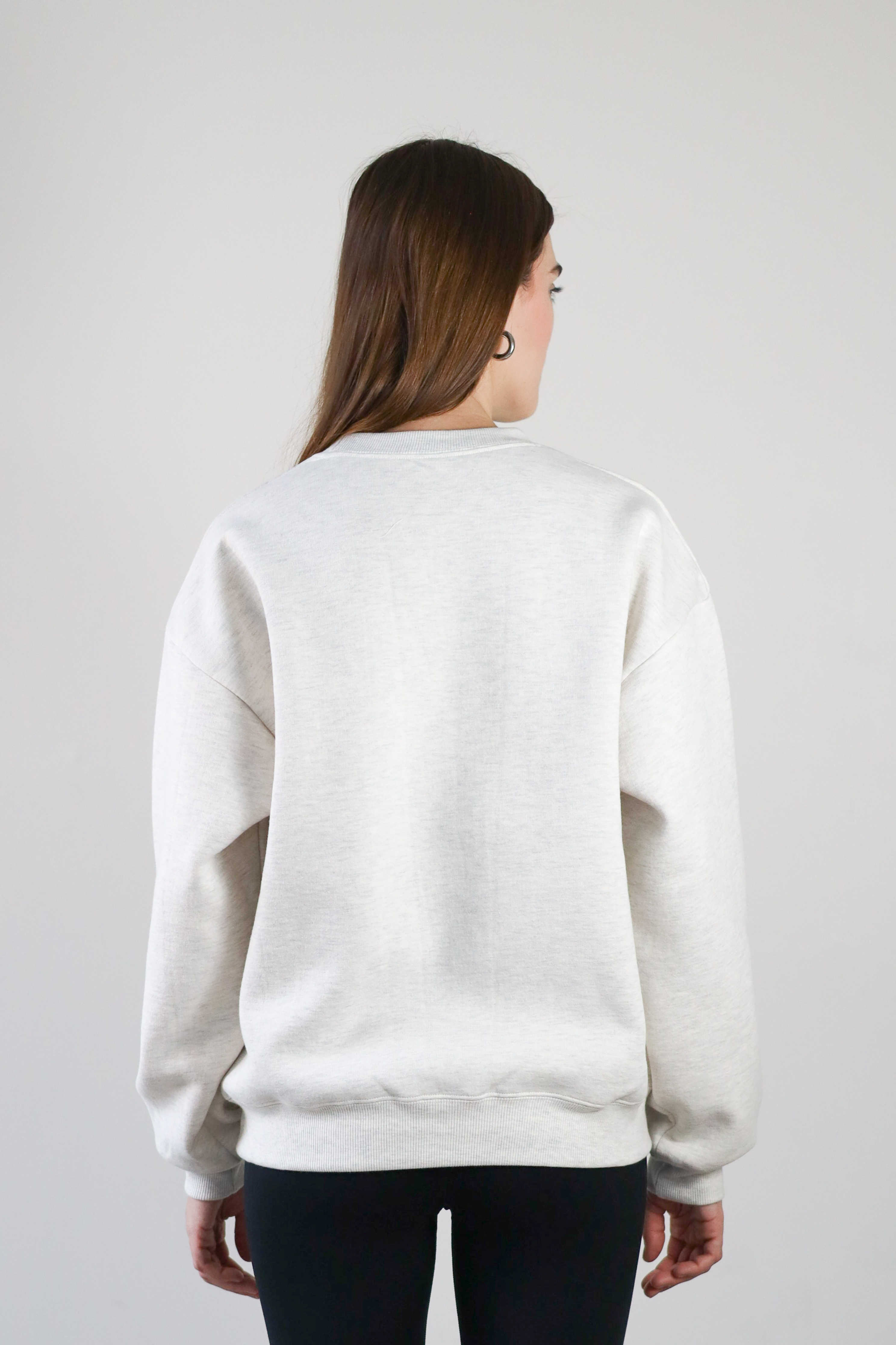 Crewneck- Heather Ecru