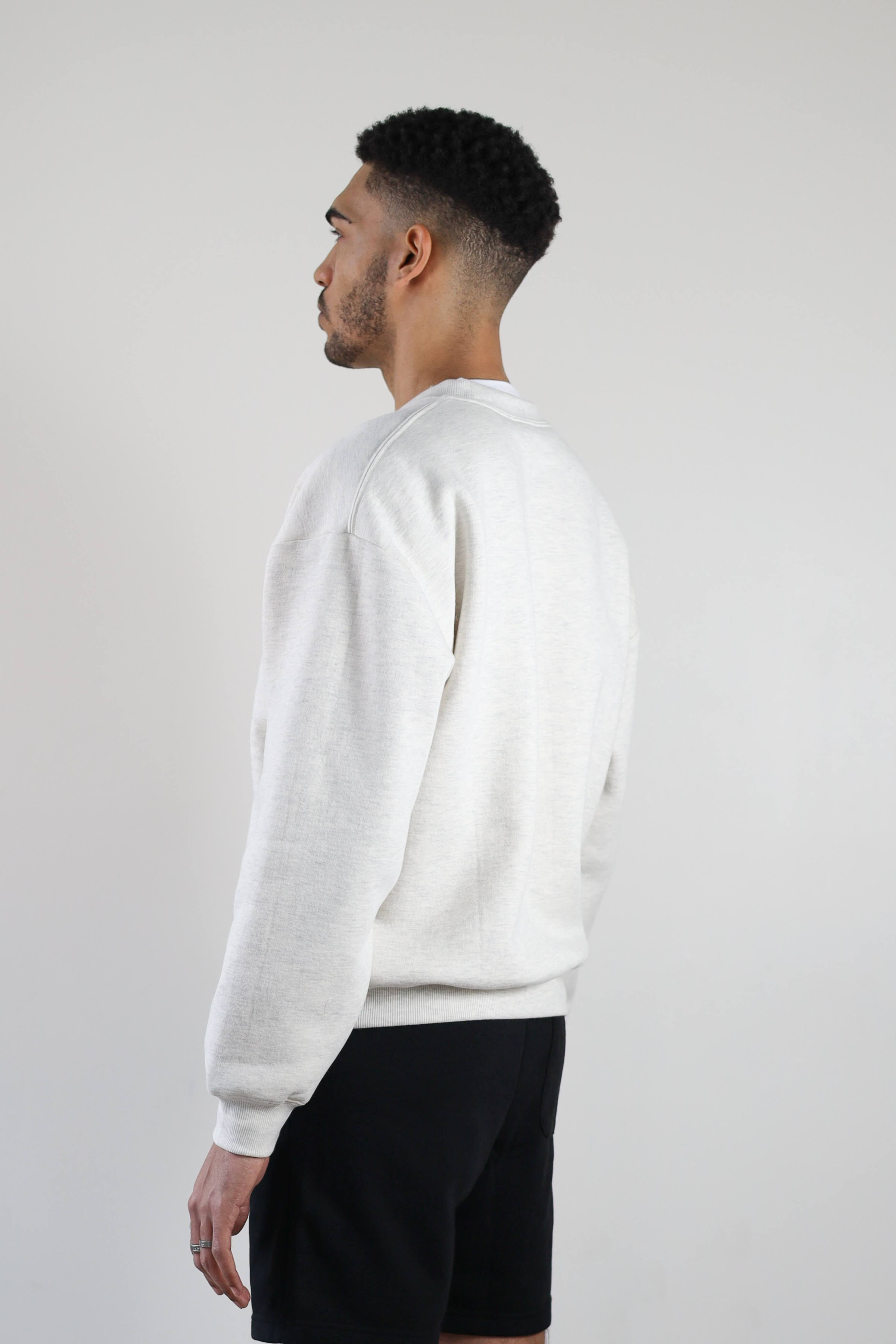 Crewneck- Heather Ecru