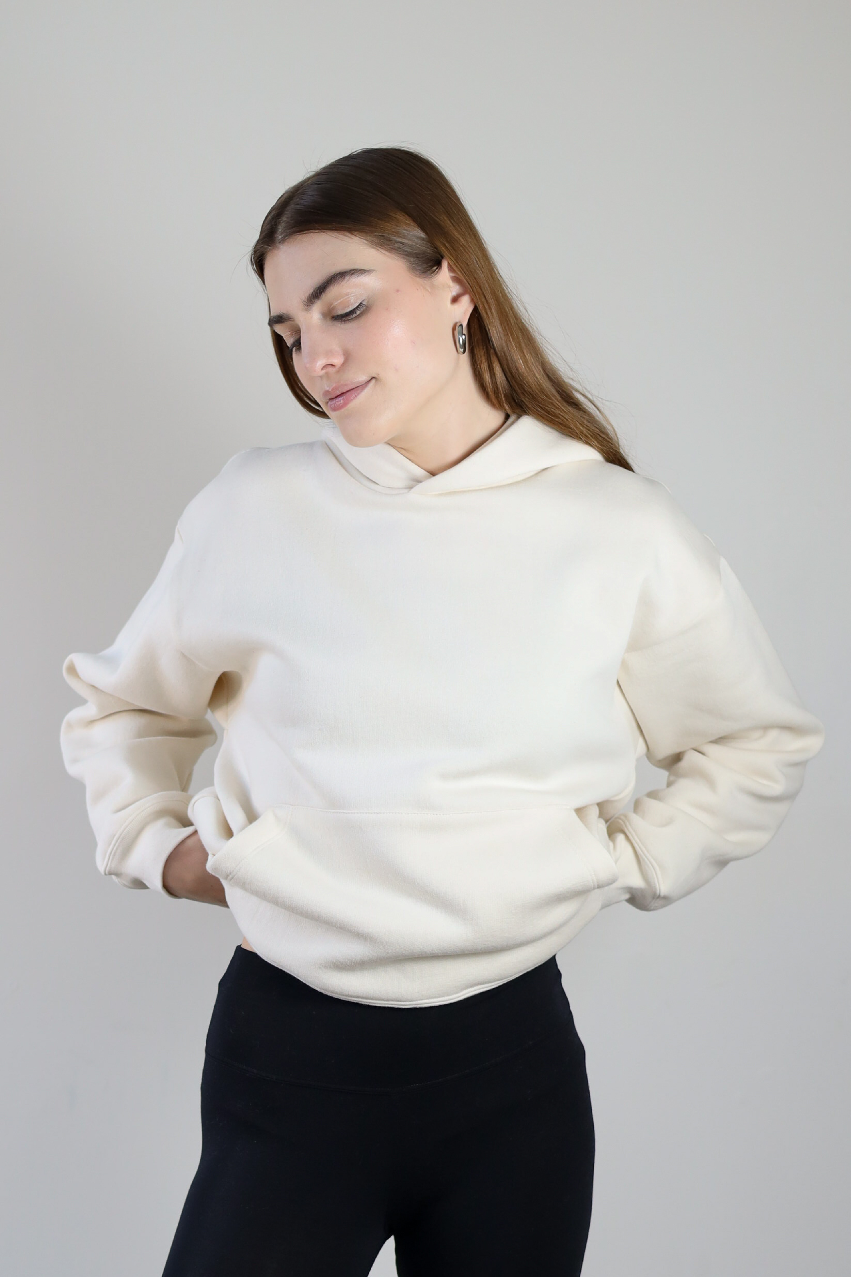 Unisex Hoodie- Ecru