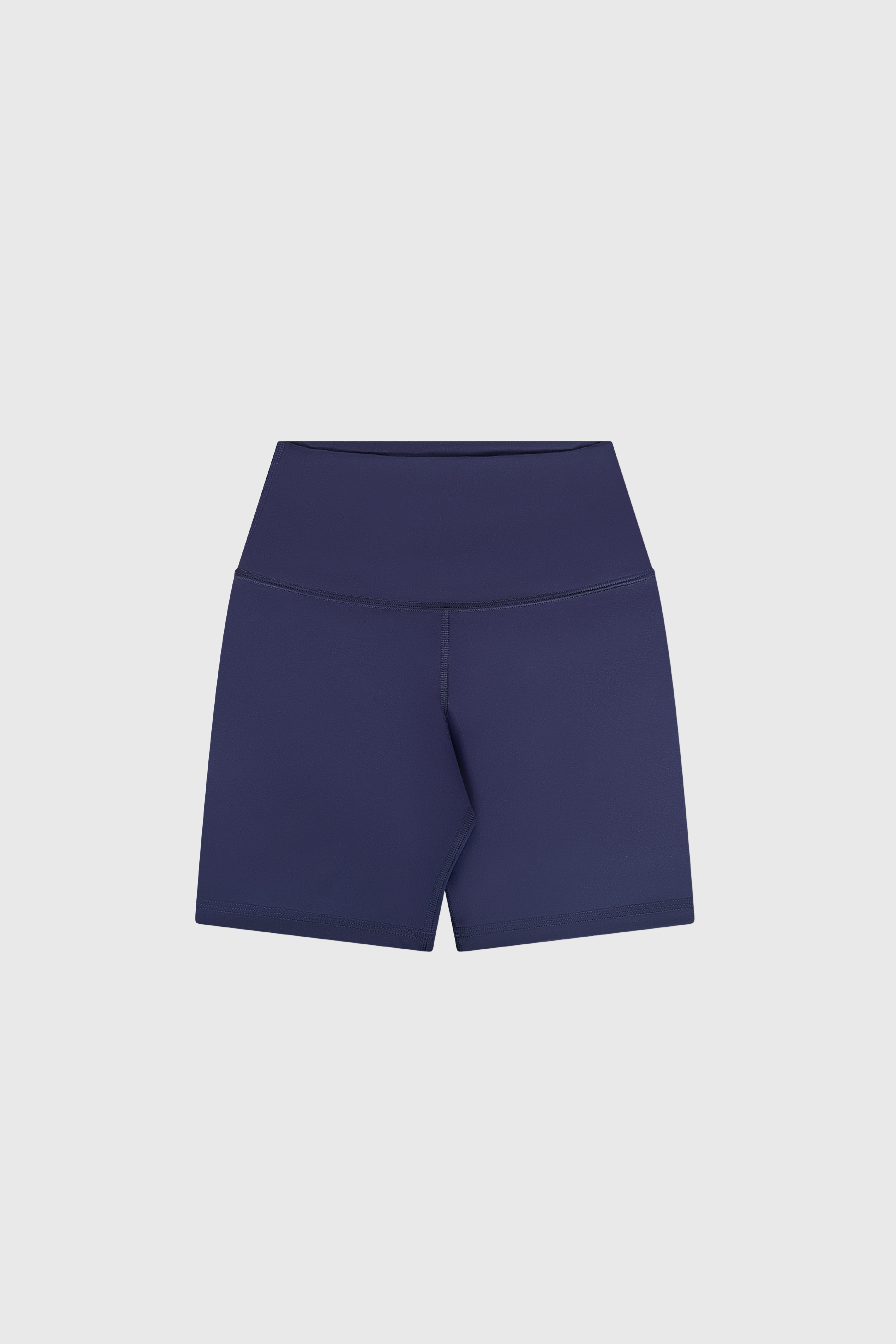 High-Waisted Bike Shorts- Navy