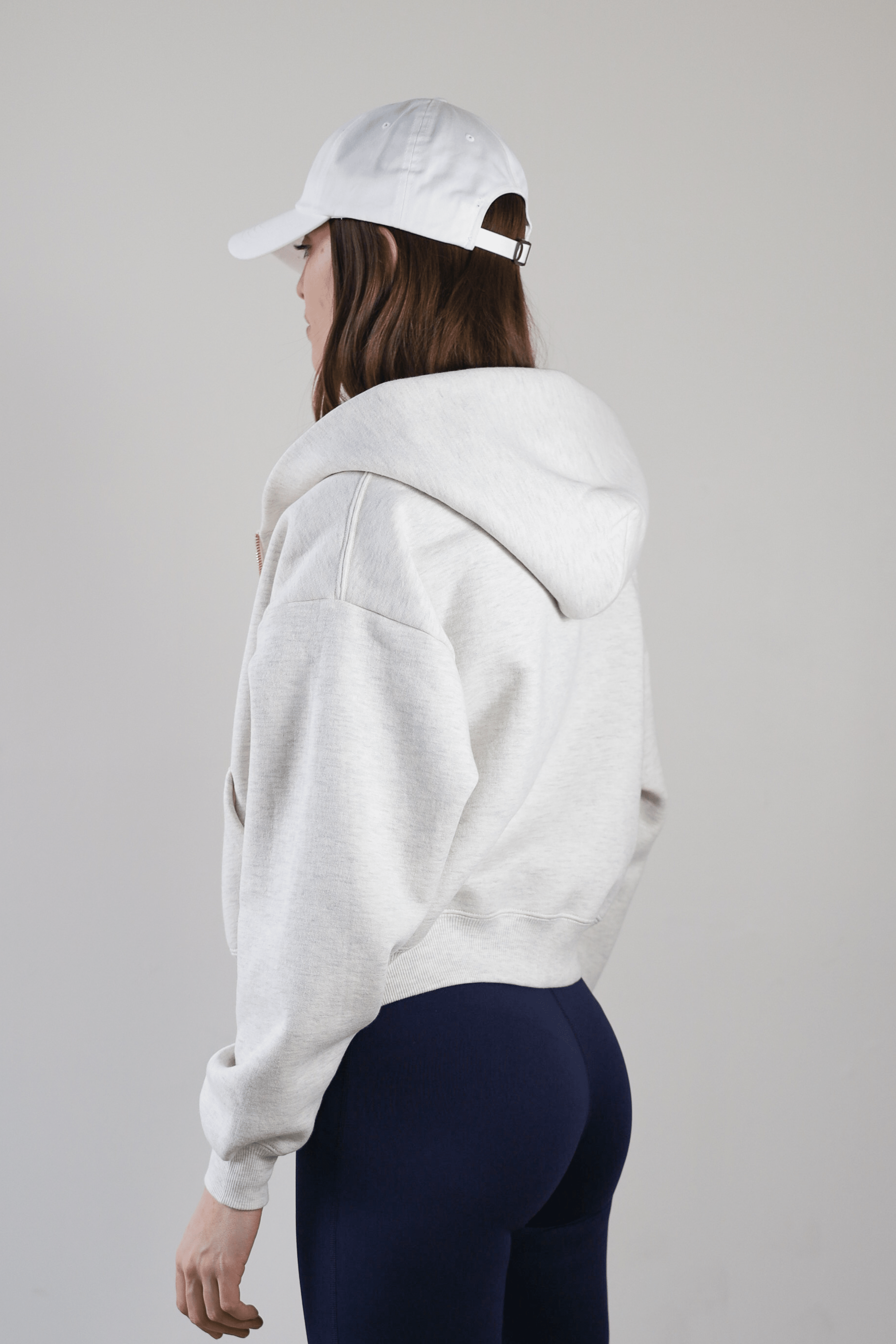 Wholesale Womens Crop Zip Hoodie - Blanx Apparel-Tops